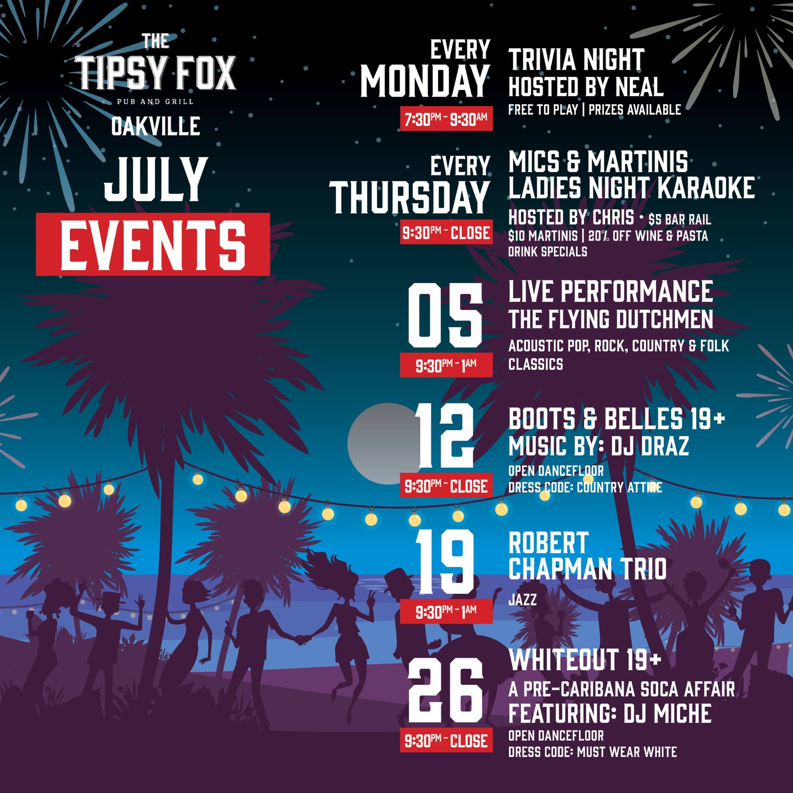 July Events Oakville 2025 social media