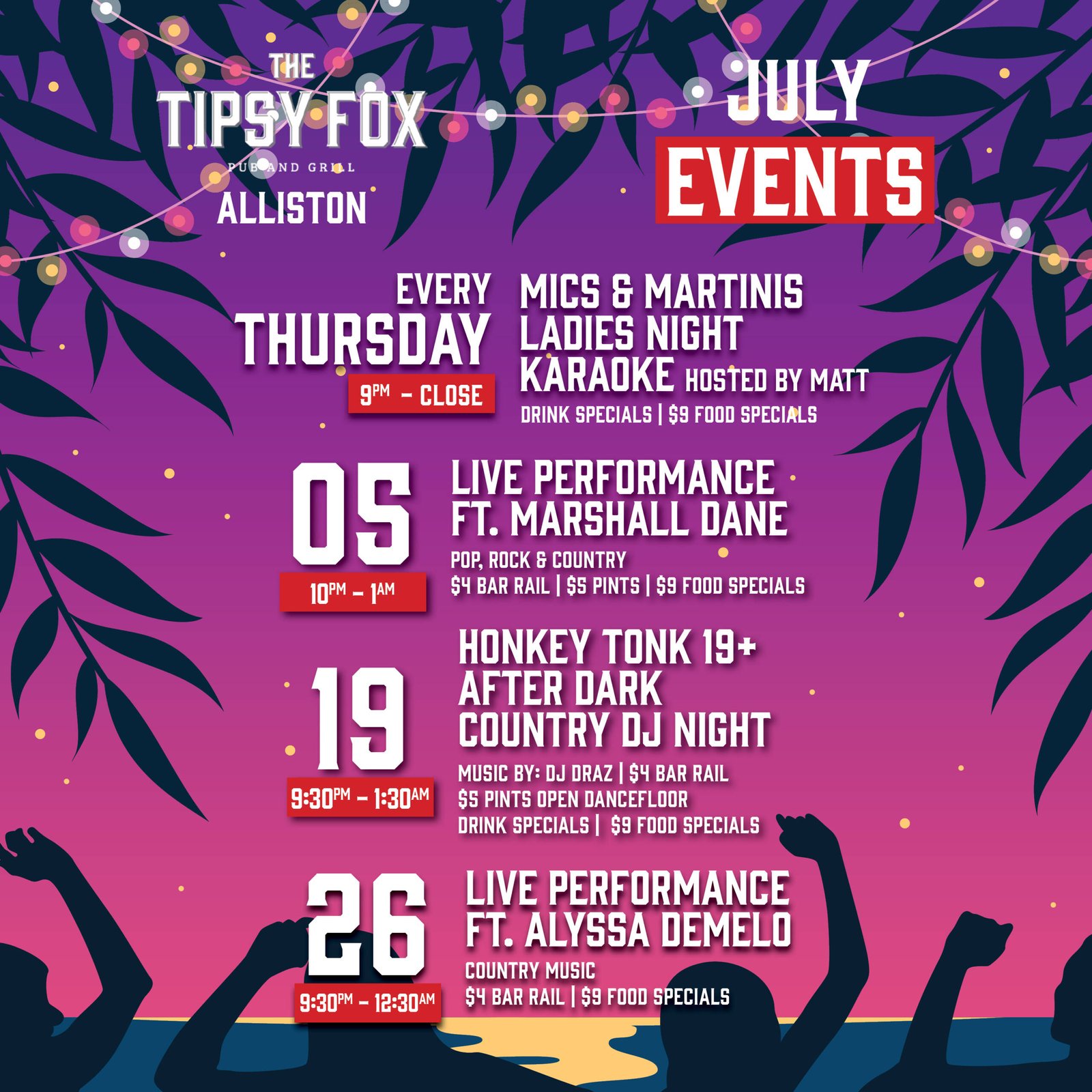 July Events alliston 2025 social media