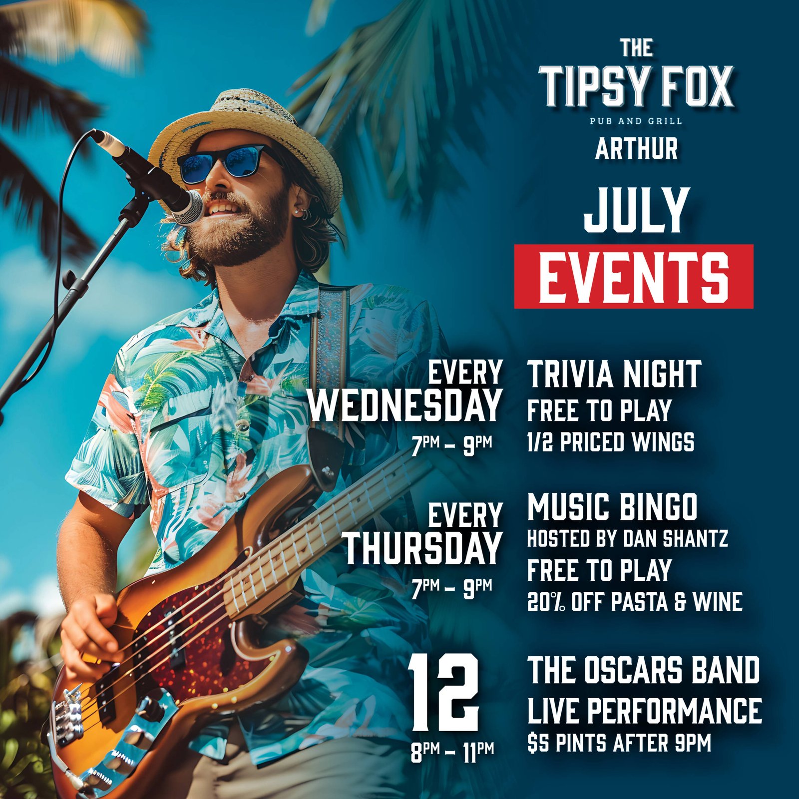 July Events arthur 2025 social media